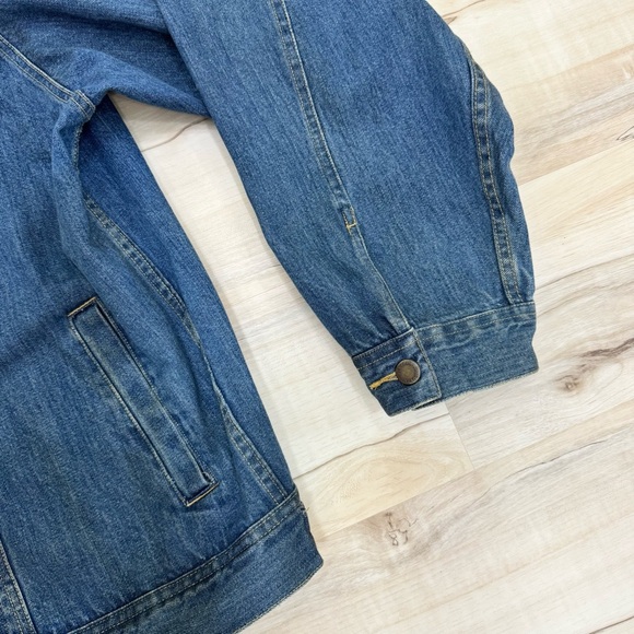 Wrangler Denim Jacket Classic Western Jean Jacket Blue Cotton Size 3X - Picture 5 of 7